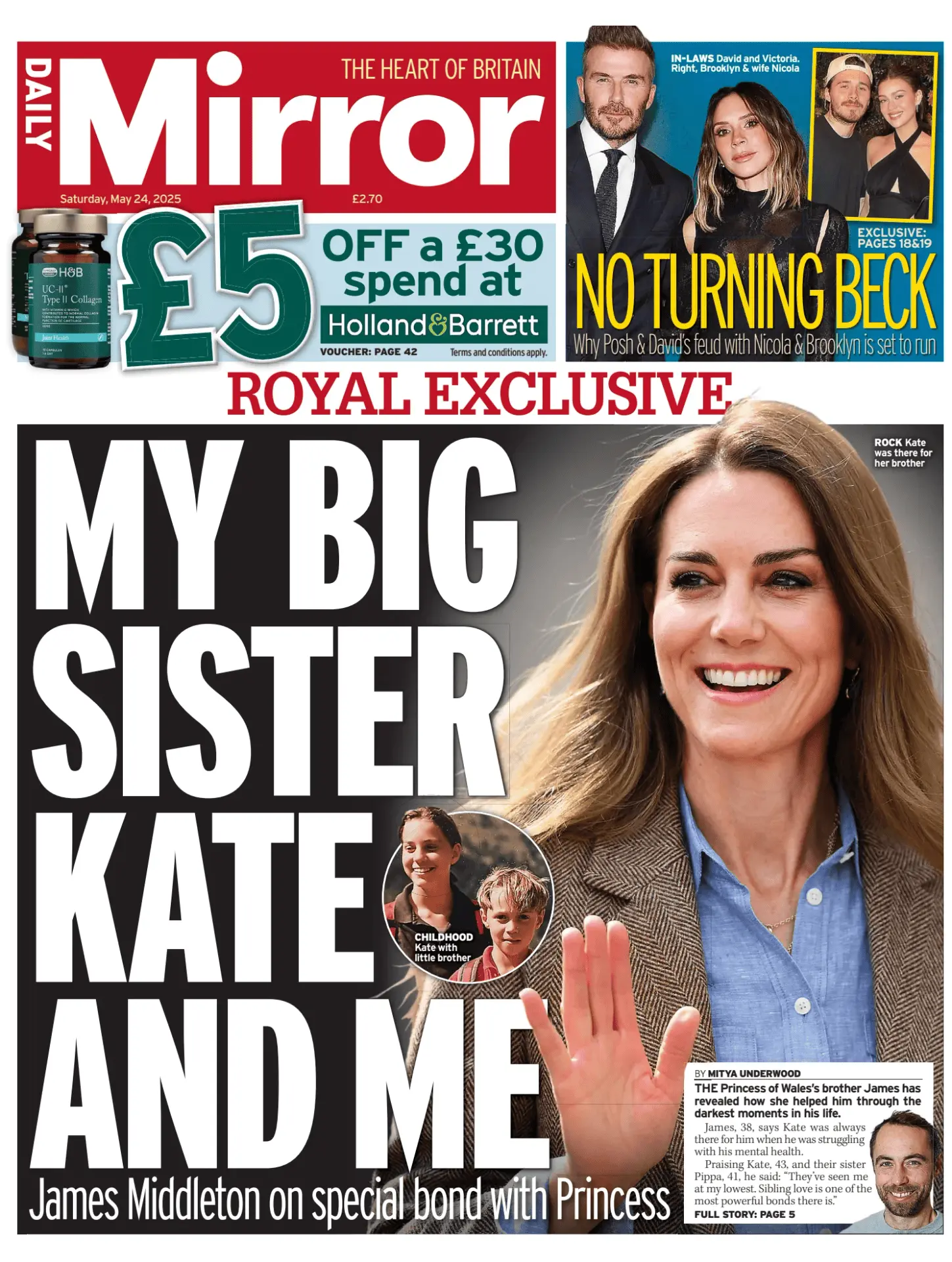 Prima-pagina-Daily Mirror-edizione-di-oggi-24-05-2025